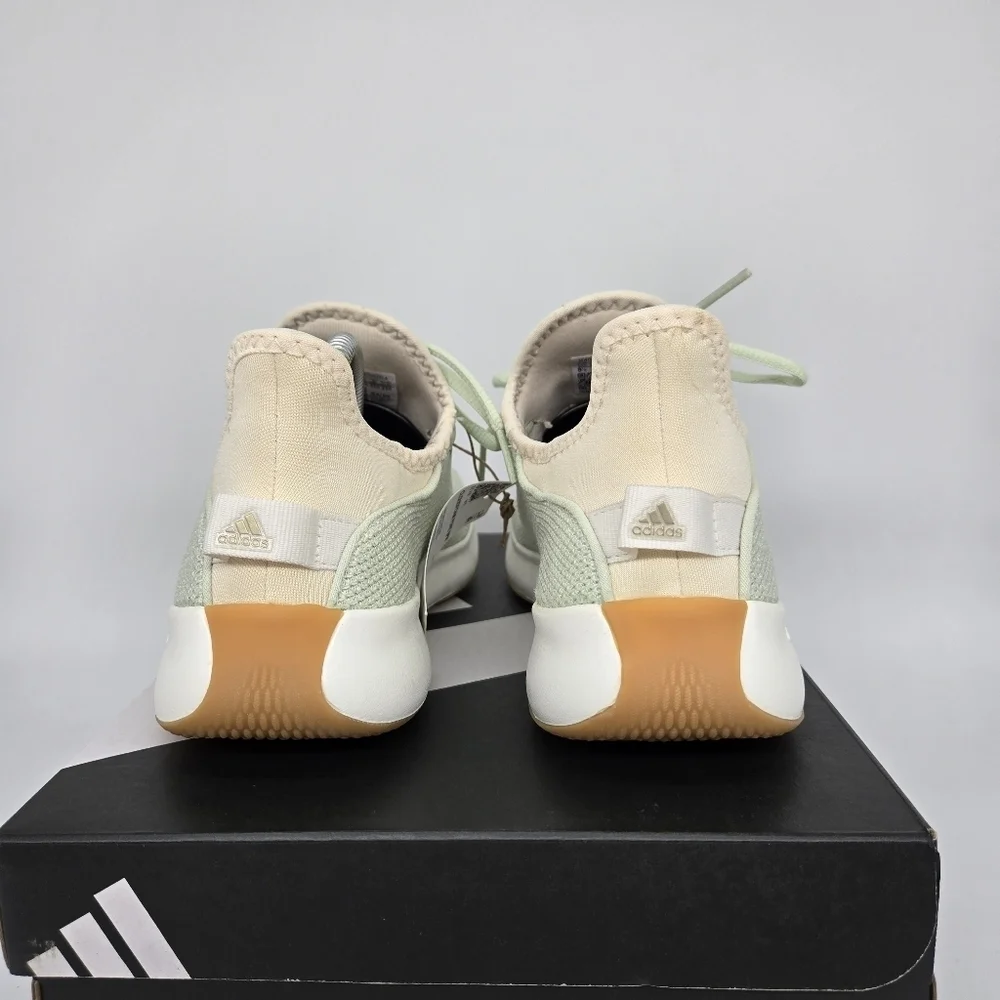 New adidas Cloudfoam Pure 'Linen Green Gum' Women's Running Shoes Size 7.5